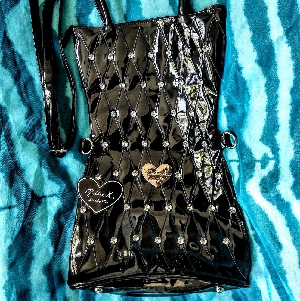 🖤 Madison K. Small Black Funky Shopper